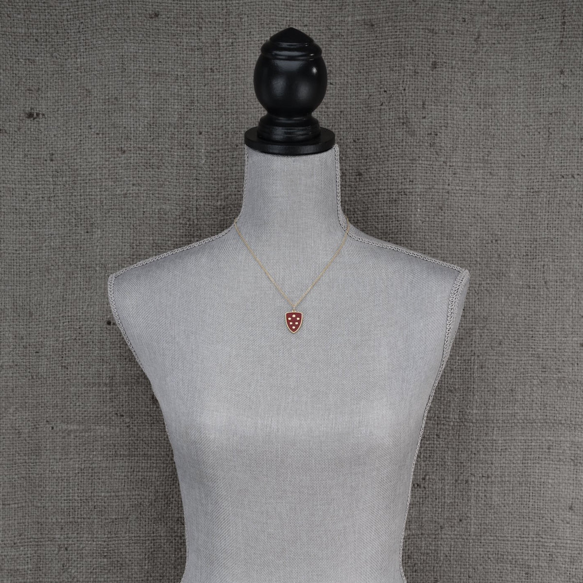 Medici Enamel Shield Necklace