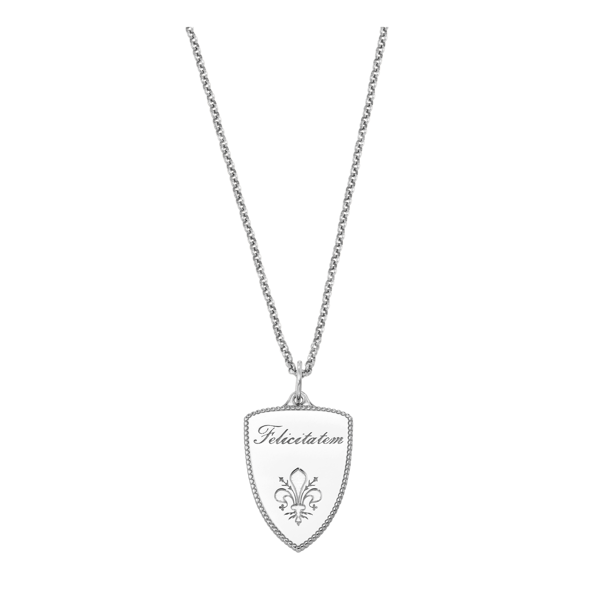 Medici Enamel Shield Necklace