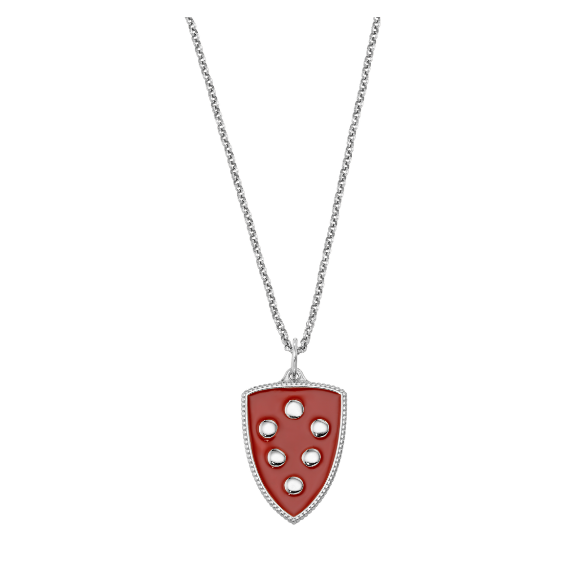 Medici Enamel Shield Necklace