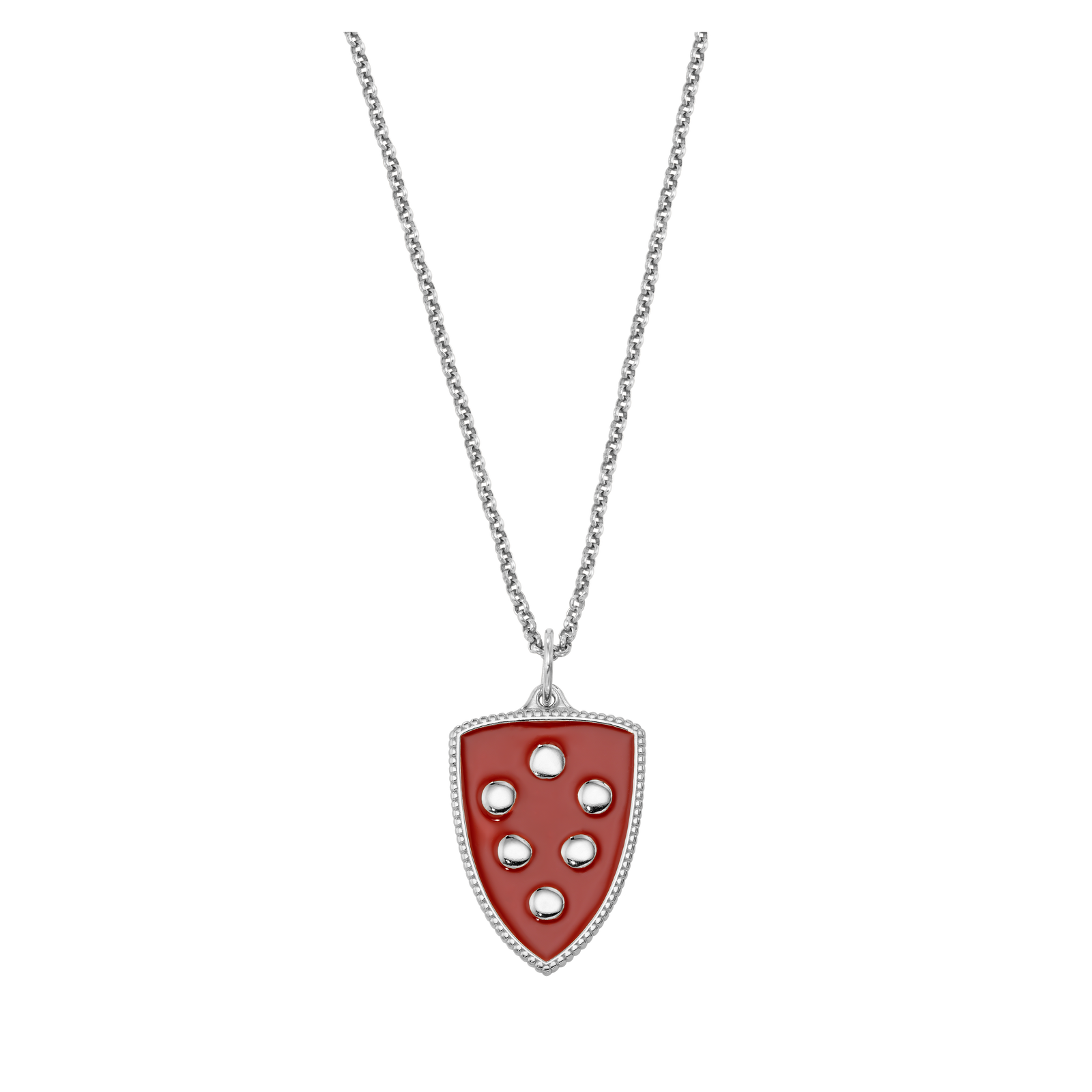 Medici Enamel Shield Necklace