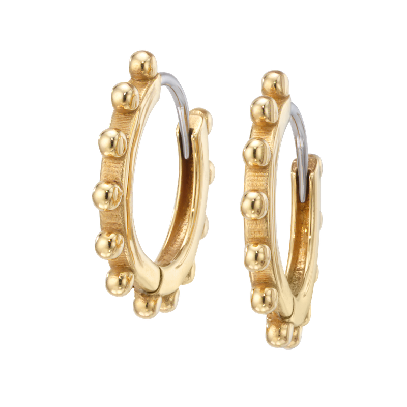 Medici Huggie Hoop Earrings