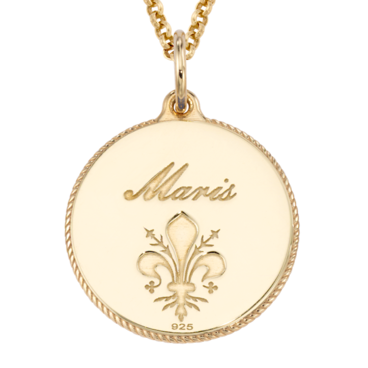 Of the Sea Anchor Enamel Medallion Charm