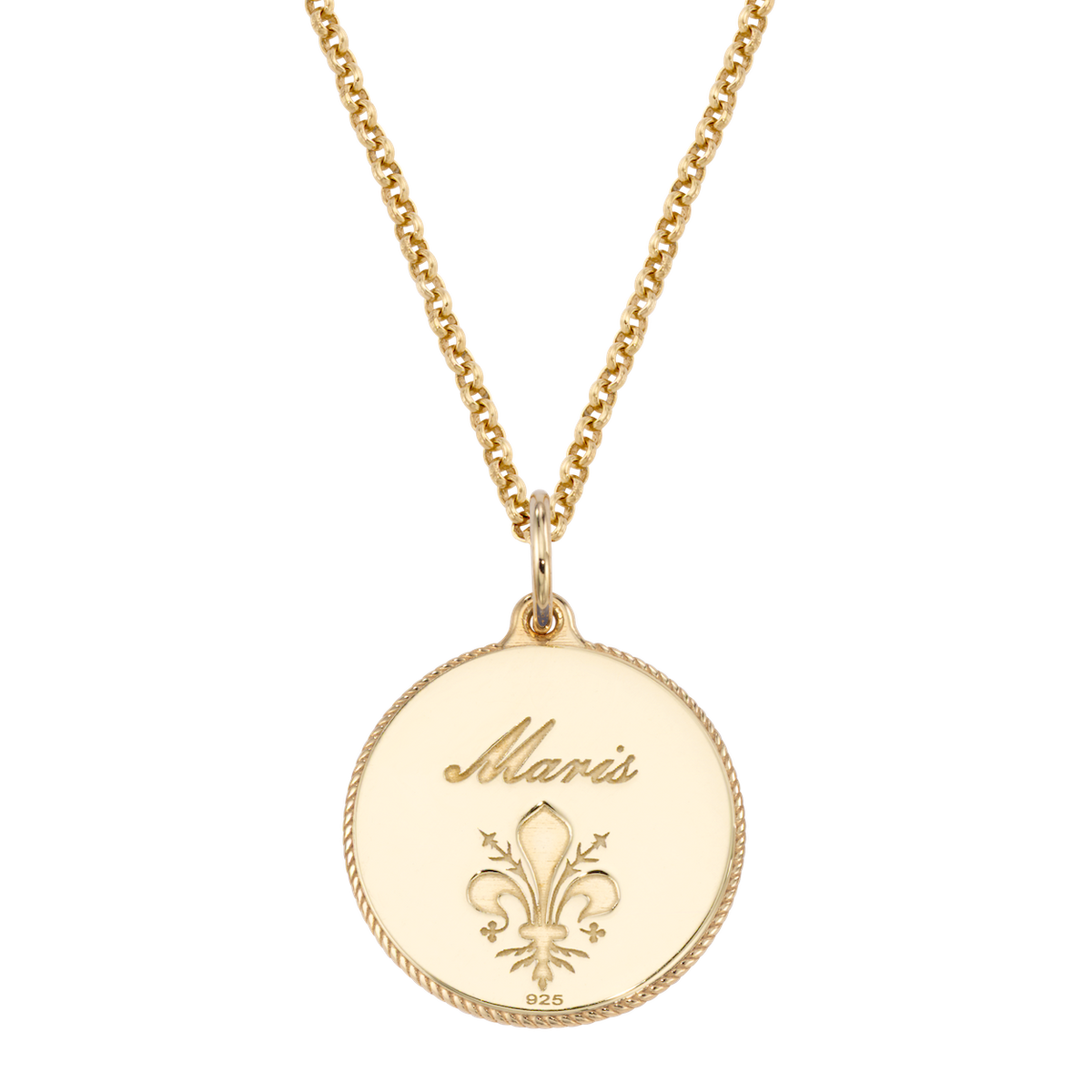 Of the Sea Anchor Enamel Medallion Necklace