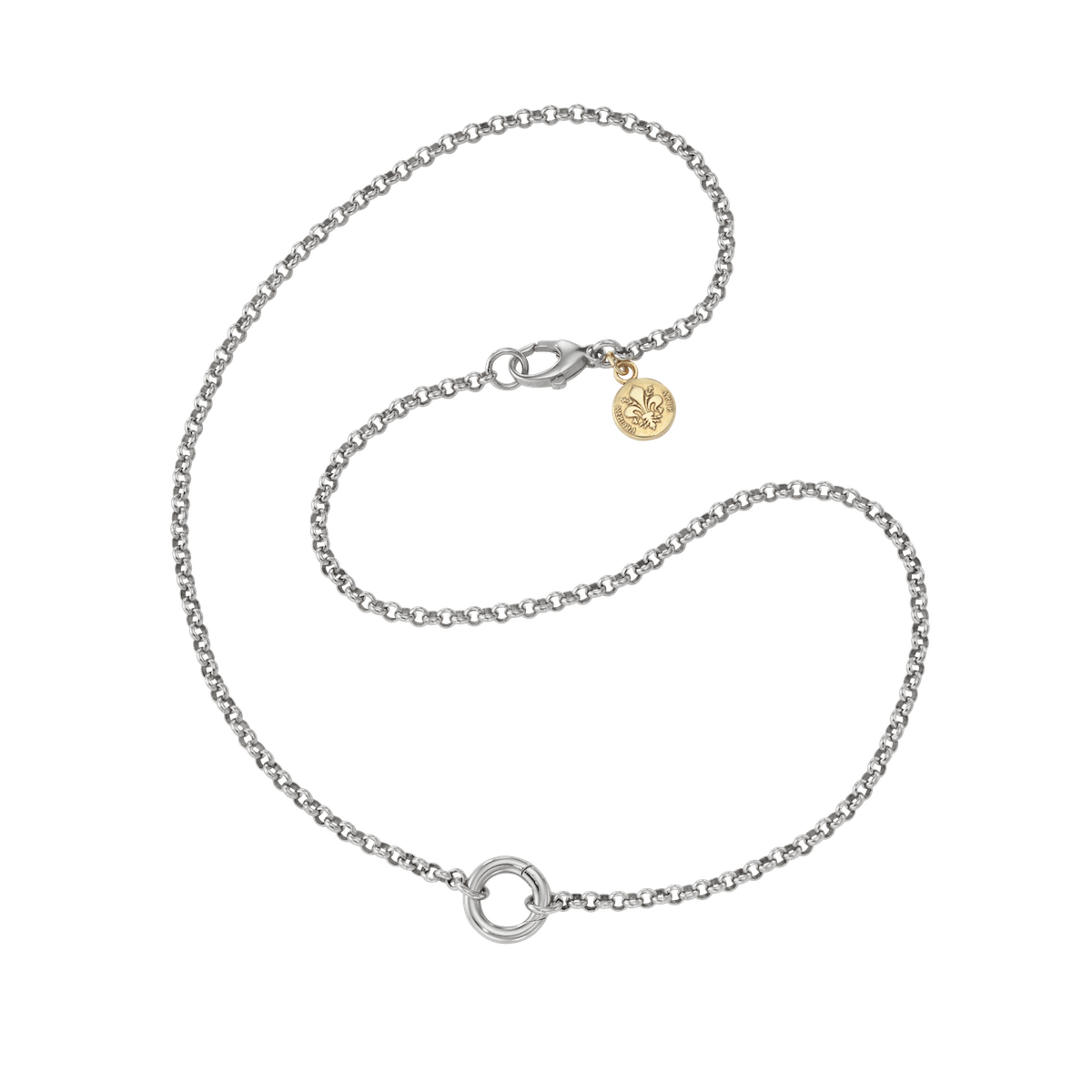 Rolo Loop Charm Necklace - 18&quot;