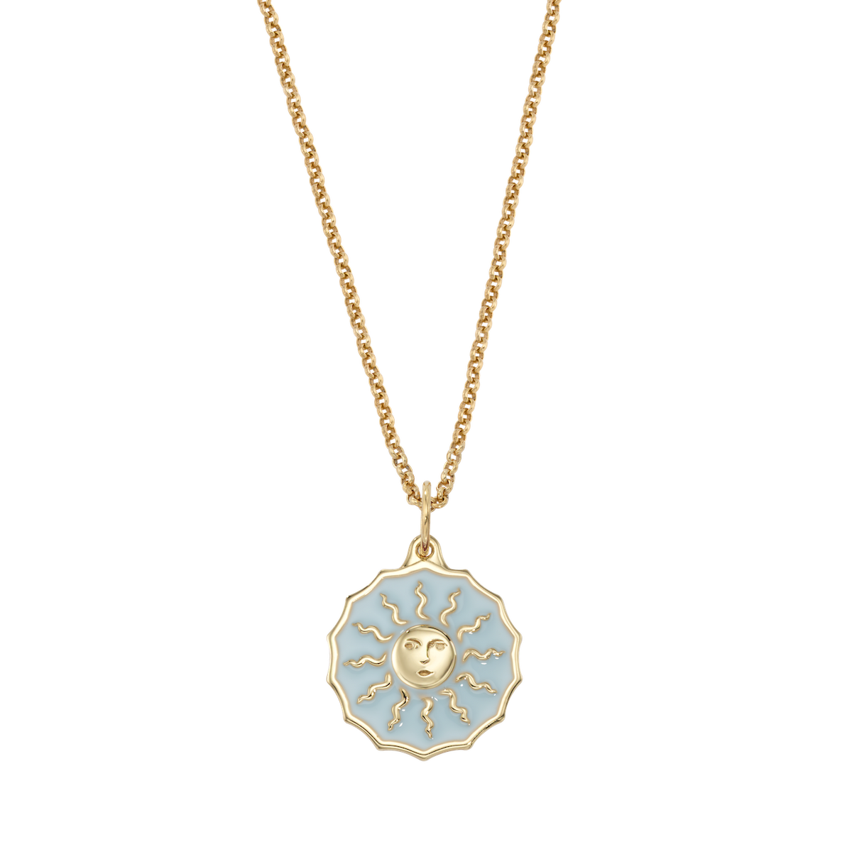 Santa Maria Novella Sun Enamel Shield Necklace