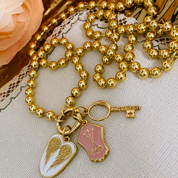 Crescent Mini Moon Key Charm