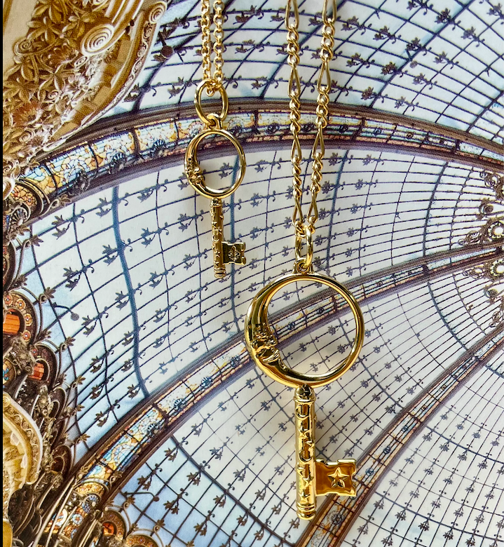 Crescent Mini Moon Key Charm