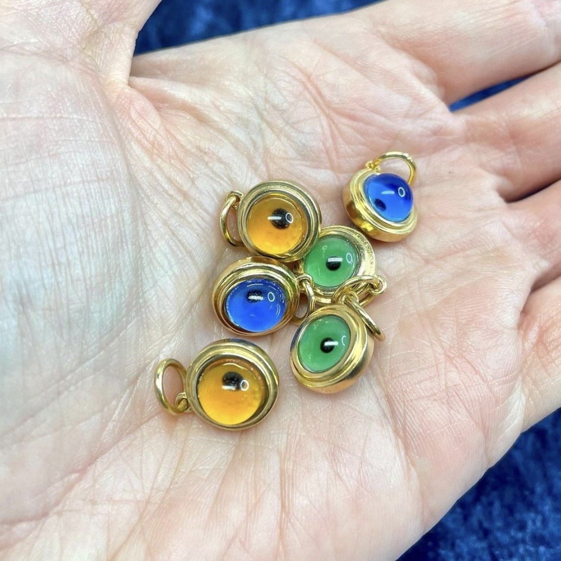 Evil Eye Cabochon Charm