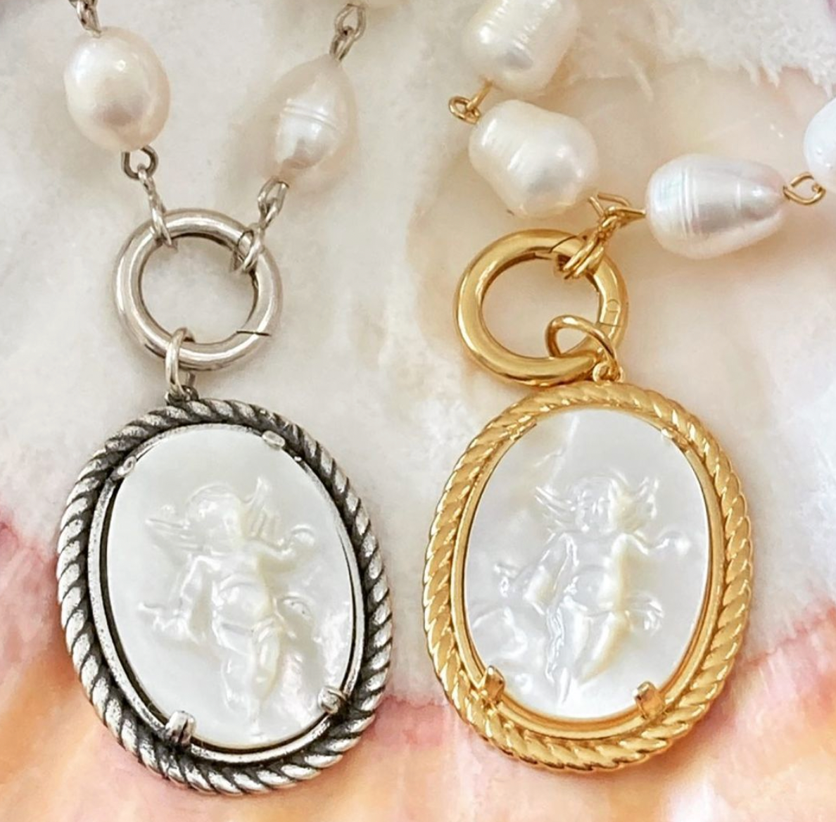 Cherub Cameo Charm