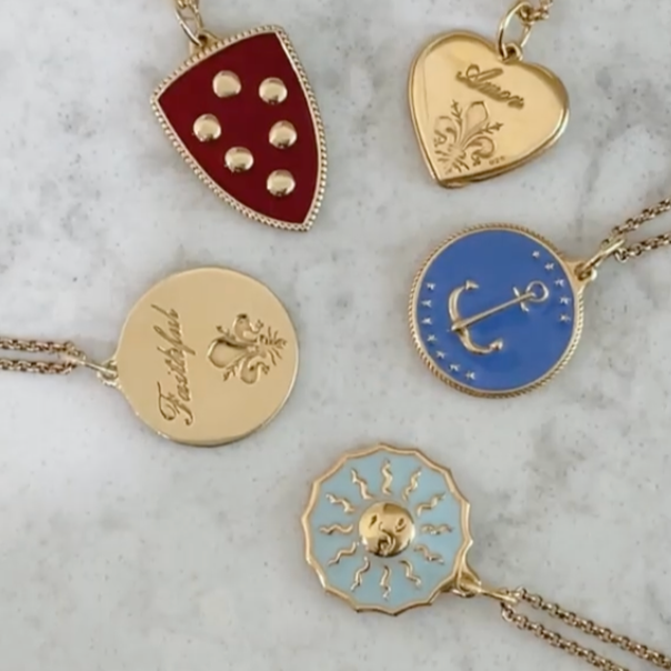 Medici Enamel Shield Charm