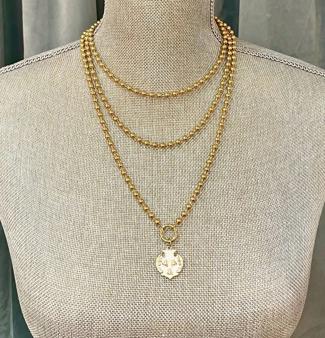 Medici Loop Charm Necklace - 24&quot;